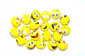 Piłeczki piankowe mini buźki rozm. 4cm 15szt.
