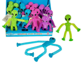 Ufoludki sensoryczne świecące 18x10cm, rozciągające się kończyny 4szt.